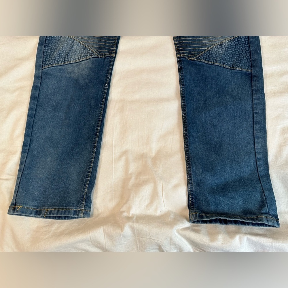 Phat Farm Skinny Stretch Detail On Knee Jeans Mens 36x30 - Picture 13 of 15